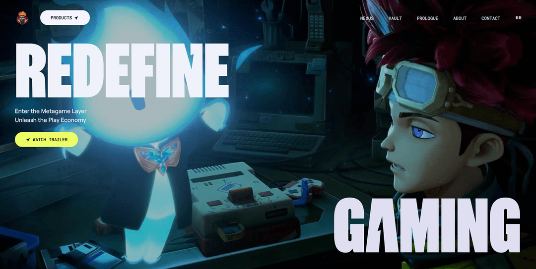 Xplore - Zentry inspired game promotional website.